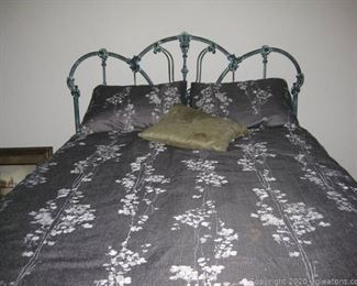 Full Size Antique Look High Iron Headboard