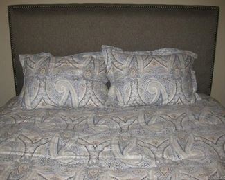 Queen Size Bed with Upholstered Headboard