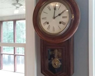 Vintage Regulator Pendulum Wind Up Wall Clock