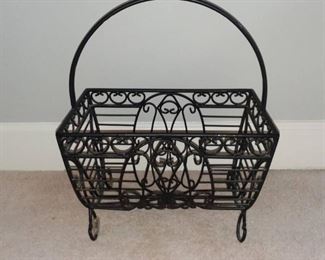 Wrought Iron Magazine Basket