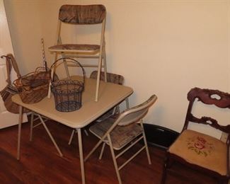 Card Table with 4 Chairs