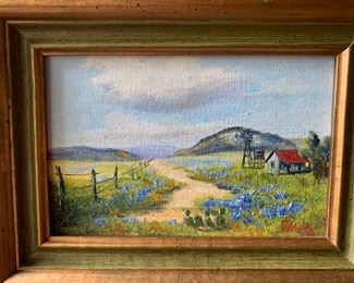 On Sale Now  - 50% Off - $90         ACCEPTING OFFERS VIA TEXT ON THIS ITEM 225.287.1309                                     Irene Klein, is a listed artist from Texas who was known for painting floral landscapes.  Sweet oil on board.   Purchase online at https://FecitAntiquesAndEstates.net/shop.   Located in Oil Painting.