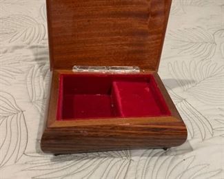 On Sale Now 50% off - $62.50.  ACCEPTING OFFERS VIA TEXT ON THIS ITEM 225.287.1309           Collectible Wooden Music Box by Cuendet.  Purchase online at https://FecitAntiquesAndEstates.net/shop.  Located in Collectibles.