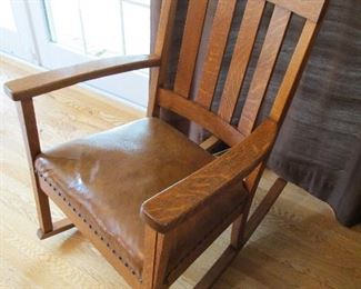 Tiger Oak rocker