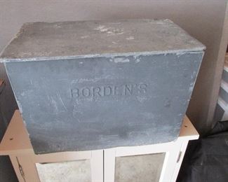Vintage Borden's milk chest