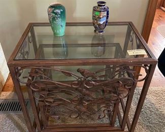 Nesting tables and vintage vases cloisonne'