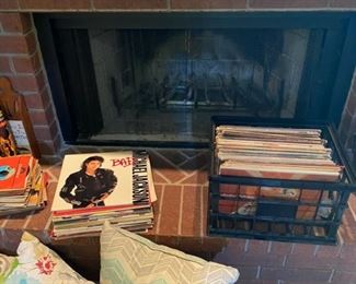 vintage albums with some 45's