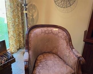 MCM Lamp and upholstered chair