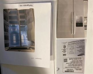 New side by side refrigerator not at sale but available 