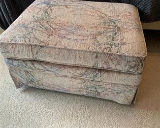 Matching chair and ottoman 