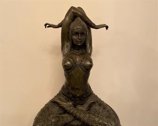 BRONZE HINDU SCULPTURE AFTER CHIPARUS