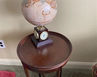 REPLOGLE WEATHER WATCH GLOBE RETAILS FOR $250 ON A HEKMAN TABLE