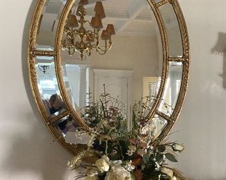 STUNNING GOLD BEVELED MIRROR 48" X 36"