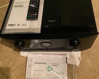 MARANTZ AV SURROUND RECEIVER(RETAIL WAS $799) AND SONY STREAMING ULTRA HD HI RES WIFI BUILTIN BLU-RAY DVD PLAYER 2 YEARS OLD(RETAIL WAS $149.99
