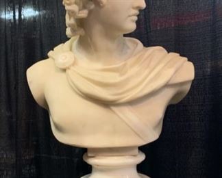 19th Century Italian Marble Bust of Apollo