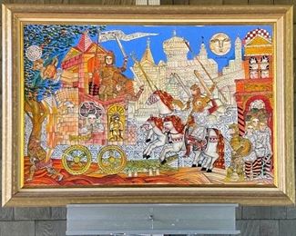 David Leonardo: An Untitled Work
Untitled Work

David Leonardo

Signed 1997; Acrylic 

25" x 36" (framed)