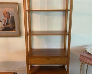 Two Bernhardt wood display cabinets