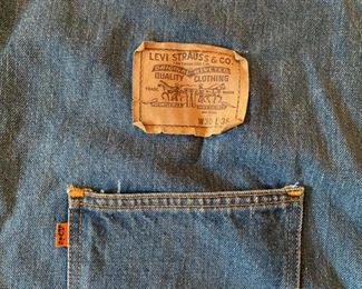 Vintage Levi Strauss orange tag pocket tote