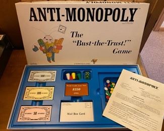 Vintage Anti-Monopoly board game