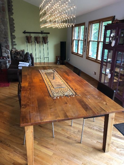 Beautiful Large Wood Dining Table 