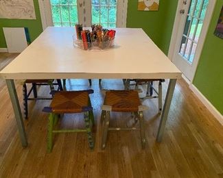 Square craft table 