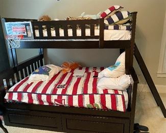 Bunk beds already disassembled (pictured are exact beds, assembled)