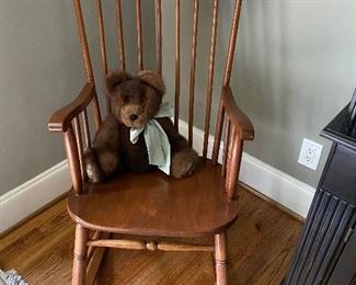 Sheraton style rocking chair