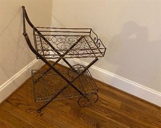 Adorable collapsable tea cart 