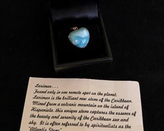 Larimer Heart Pendant, 14k.