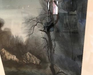 Watercolor Painting, beautiful in person. Signed by wellkn own artist Caesar Cirigliano