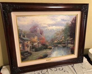 Lamplight Brooke Ltd Edition on canvas, Thomas Kinkade A/P 63/400