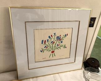 Signed Ltd. Edition " Bouquet" 22/50 by Picasso