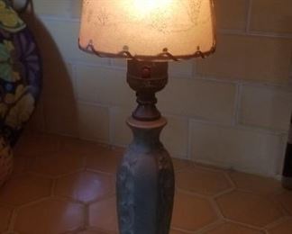 Small pottery (Rookwood?) Vintage lamp