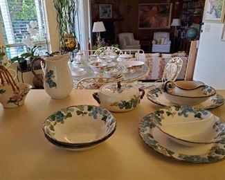 Whimsical Floral Blue Serveware