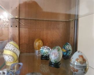 Cloisonne Eggs ... Assorted Egg Collection