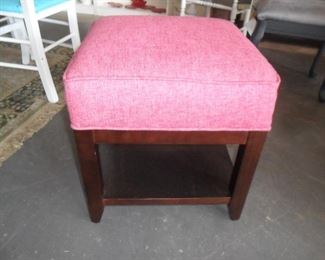 Pink cushion stool