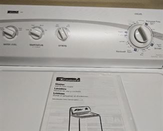 Kenmore 500 Washer (Top Load) - washer and dryer sold as set