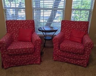 Upholstered Arm Chairs (2)