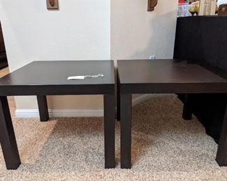 End Tables (2 available) 21 3/4 square x 17 3/4"H