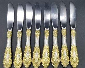 Gorham Golden Crown Baroque butter knives