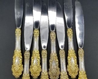 Gorham Golden Crown Baroque dinner knives