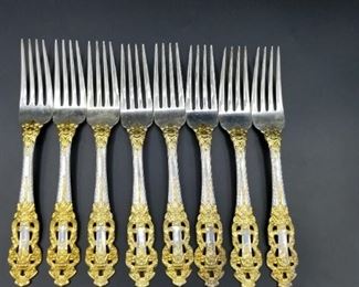 Gorham Golden Crown Baroque Dinner Forks