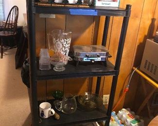 shelves of things
