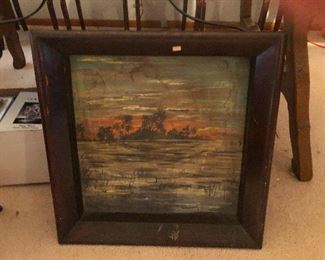 painting of cityscape