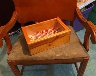 an elderly chair has baked you a cake