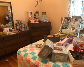 wide shot of toy room