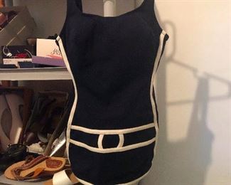 This is an actual 60's perfect-condition swim suit and it's fabulous