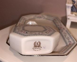 LENOX COLLECTIBLE PERFUME BOTTLE AND TRAY