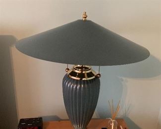 $45 EACH 2 VINTAGE GREEN LAMPS