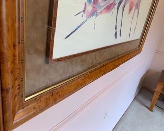 $150 CAROL GRIGG NATIVE AMERICAN FRAMED LITHOGRAPH / ART
50”W x 36”H